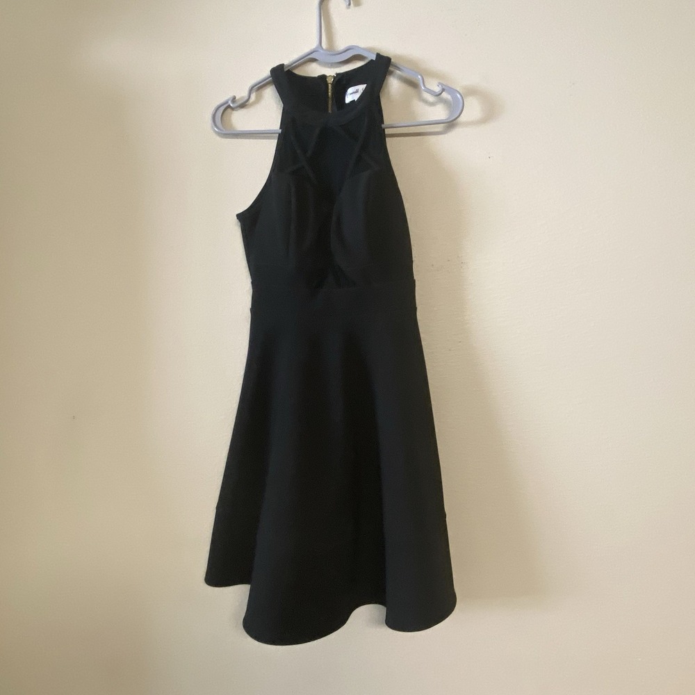 Emerald Sundae LBD Evening Dress Size S Black Lace Gothic